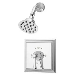 Symmons S-4501-TRM Symmons Canterbury Shower Faucet with Metal Lever Handle and Integral Volume Control, Trim Only, 2 GPM, Polished Chrome - S-4501-TRM