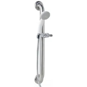Symmons T-600B-36-V-NE Symmons Single-Function Wall-Mount Hand Shower with 36in ADA Slide Bar or Grab Bar, ADA-Compliant, 2.5 GPM, Chrome - T-600B-36-V-NE
