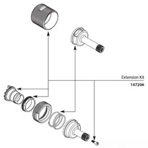 Moen 147206 Moen 147206 Part Thread Adapter & Extension