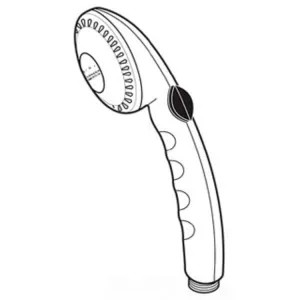 Delta RP7405 Delta Two-Setting Handheld Shower with Dual Check Valves for 55011 and 57011 Wall-Mount Hand Showers, WaterSense, 1.75 GPM - RP7405