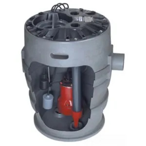 Liberty P373LE51 Liberty Pre-Assembled 1/2HP Simplex Sewage System, Anti-Flotation Collar, 115 Volts, 1-Phase, 10' Cord Length, 3
