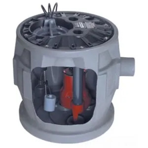 Liberty P382LEH102 Liberty Pre-Assembled 1 HP Simplex Sewage System with LEH102 High Head Pump, 208-230 Volts, 1-Phase, 2in Discharge, QuickTree Technology - P382LEH102