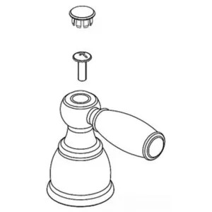 Peerless RP42995CB Peerless RP42995CB P-Lever Handles W/Inserts Chrm/Brass