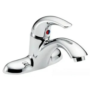 Delta 22C441 Delta 22C441 Tech Single Control Cast Centerset Lavatory Faucet, Open Grid Strainer, Standard Aerator Outlet, Chrome