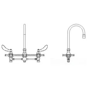 Delta 23C624-R4 Delta 23C624-R4 CER-TECK Widespread Lavatory Faucet, 6