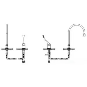 Delta 24T2653-R7 Delta 24T2653-R7 TECK Single Control Widespread Lavatory Faucet w/ 9