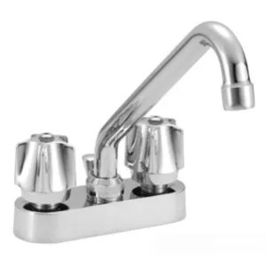 Delta 27C5241 Delta 27C5241 CER-TECK 2-Handle Cast Centerset Lavatory Faucet w/ Pop-Up, 8