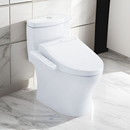 TOTO Aquia IV WASHLET+ One-Piece Toilet with C2 Bidet Seat