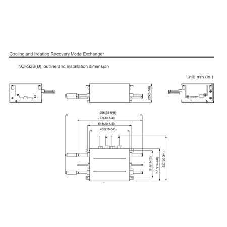 GREE 8 Hour Mode Exchanger Unit - NCHS2B(U)