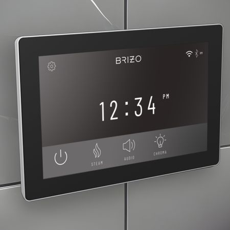 Brizo 8CN-600S-PC-L Brizo Mystix Digital Steam Controller with Built-In WiFi and Bluetooth, 12 Presets, Lumicoat Polished Chrome - 8CN-600S-PC-L