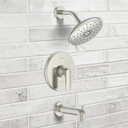 American Standard TU061508.295 American Standard Aspirations Pressure Balance Tub/Shower Faucet, 1.8 GPM, Brushed Nickel - TU061508.295