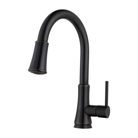 Pfister G529-PF2Y Pfister Pfirst Single-Handle Pull-Down Kitchen Faucet, 1.8 GPM, Pfast Connect, Pforever Seal, Tuscan Bronze - G529-PF2Y