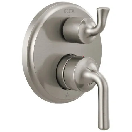 Delta T24833-SS Delta Kayra Monitor 14 Series Valve Trim w/ 3-Function Diverter, Lever Handles, Stainless Steel - T24833-SS