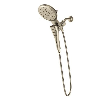 Moen Verso 8 Spray Function 2 in 1 Shower Head and Hand Shower Combo with Infiniti Dial Magnetix Technology 7in Spray Head 2.5 GPM Brushed Nickel 220C3BN