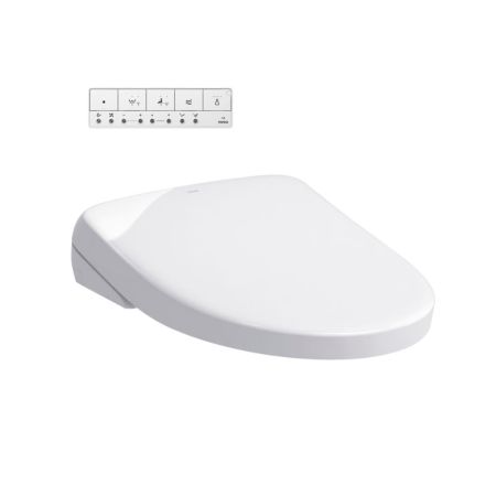 Toto SW4736AT40#01 TOTO Elongated WASHLET S7A, EWATER+, PREMIST, Night Light, Auto Open/Close Lid, Contemporary Cotton White - SW4736AT40#01