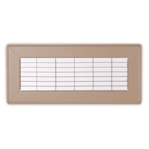 View 2 of Shoemaker 1600-12X36 12x36 Driftwood Tan Vent Cover (Steel Honeycomb Construction) - Shoemaker 1600-12X36