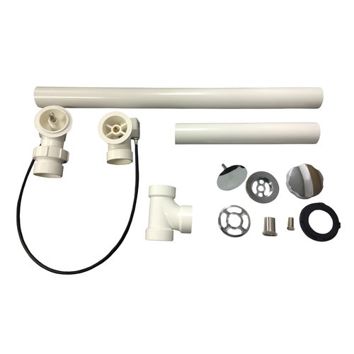 Kohler K-7213-CP Clearflo Cable Bath Drain with PVC Tubing