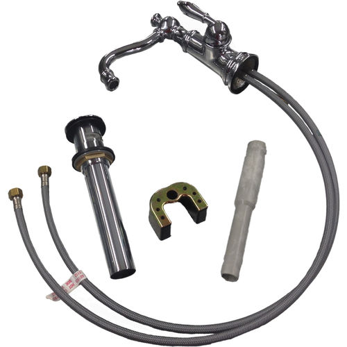 View 4 of Moen S42107 Moen Weymouth Chrome Single-Handle High Arc Bathroom Faucet with Metal Pop-Up, 1.2 GPM, Single-Hole, Lever Handle, WaterSense - S42107