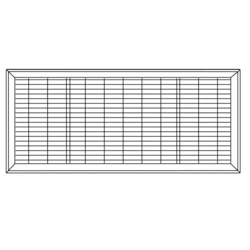 View 7 of Shoemaker 1600-12X36 12x36 Driftwood Tan Vent Cover (Steel Honeycomb Construction) - Shoemaker 1600-12X36