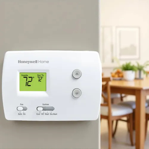 Resideo Pro 3000 Heat/1 Cool (Heat Pump), Non-Programmable