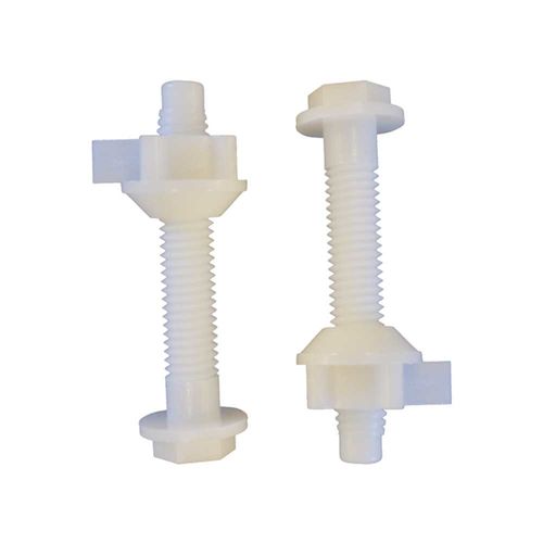 Jones Stephens C200HEX Replacement Toilet Seat Bolts and Nuts - White