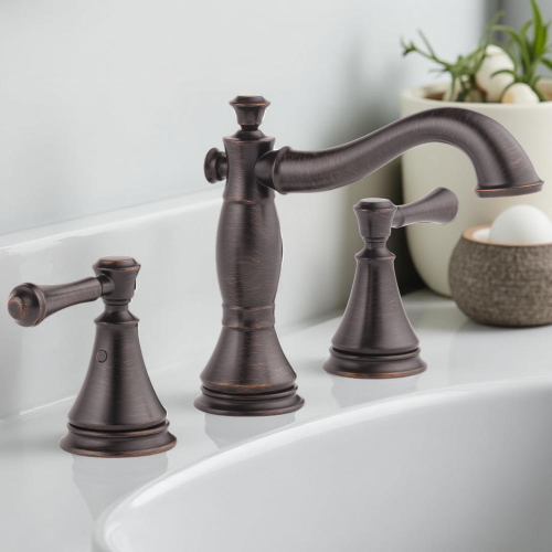 Delta Cassidy Two-Handle Bathroom Faucet with Metal Pop-Up, 1.2