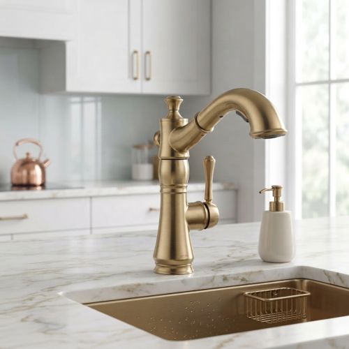 Delta Cassidy Single Handle Pull-Out Kitchen Faucet, 1.8 GPM