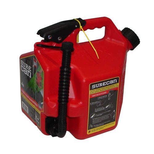 SureCan 2.2 Gallon Red Gas Can for Gasoline - SUR22G1 | PlumbersStock
