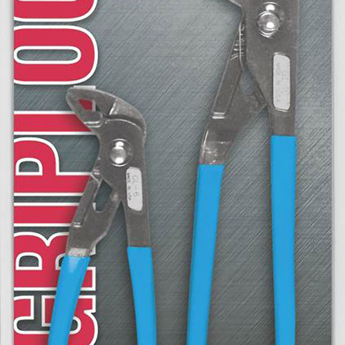 View 3 of ChannelLock GLS-2 Channellock GripLock Straight Nose Plier Set, 2 Pieces, Rubber Handle