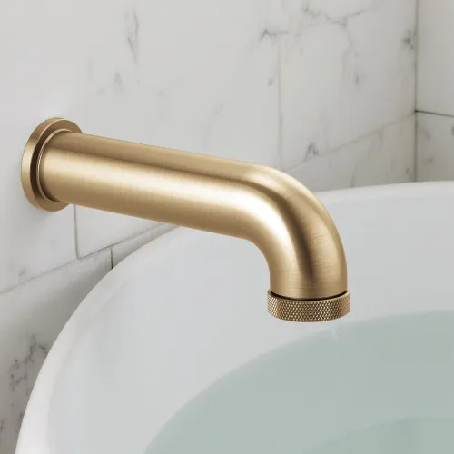 Brizo Litze Wall-Mounted Diverter Tub Spout with Pull-Down