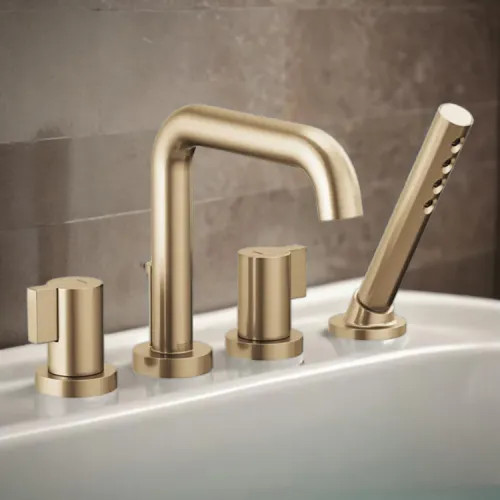 Brizo Litze Two-Handle Deck-Mount Roman Tub Faucet Trim with