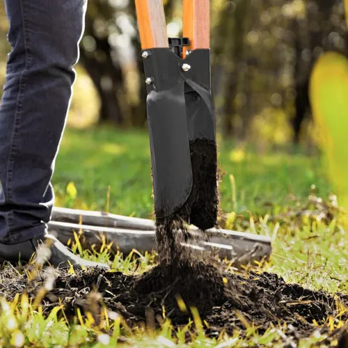 Vulcan Post Hole Digger with Gray Lacquered Steel Blades and 48