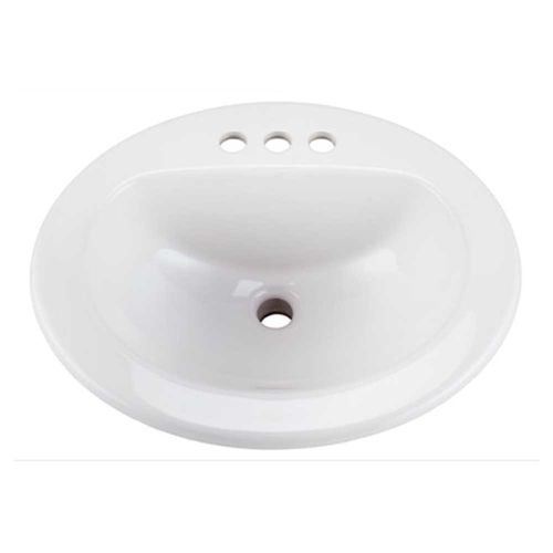 Gerber Maxwell Oval Self-Rimming Bathroom Sink, 21in x 17-7/8in, 3