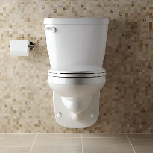 Gerber Maxwell Two-Piece Wall-Hung Back Outlet Elongated Toilet