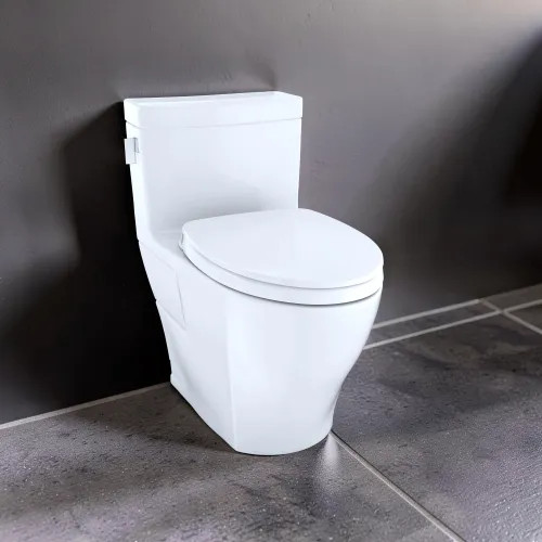 TOTO Legato One-Piece Skirted Elongated Toilet with SS124 Seat
