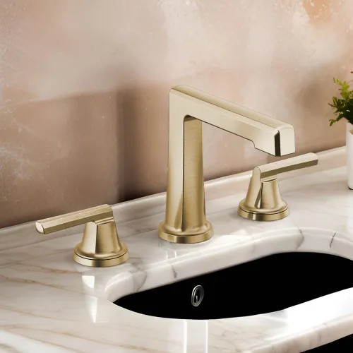 Brizo Levoir Two-Handle Widespread Lavatory Faucet With High Spout