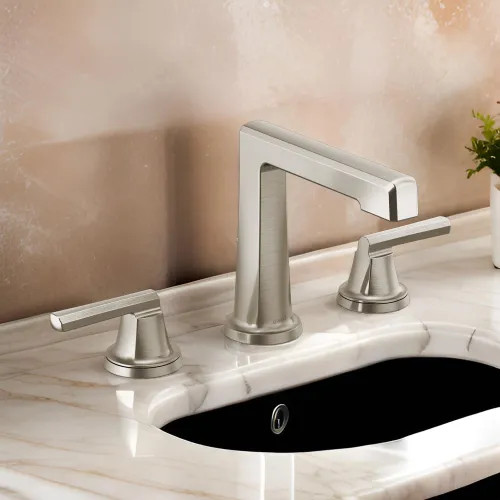 Brizo Levoir Two-Handle Widespread Lavatory Faucet With High Spout