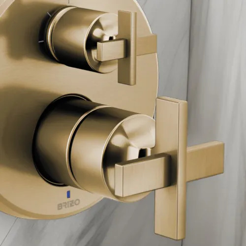 Brizo Levoir Pressure Balance Valve with Integrated Diverter Trim