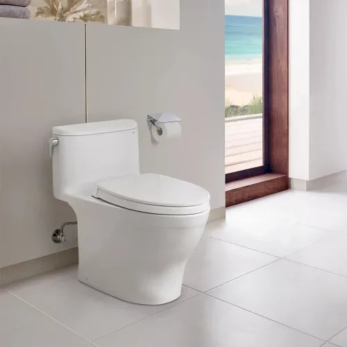 TOTO Nexus One-Piece Skirted Toilet with SS124 SoftClose Seat