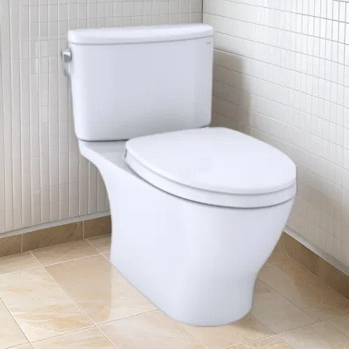 TOTO Nexus Two-Piece Elongated Toilet with Seat, WASHLET+ ready