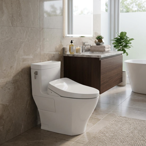 TOTO Aimes One-Piece Elongated Toilet, Single Flush, Universal