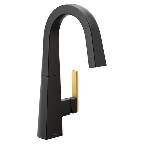 S75005bl Moen Nio Single Handle Bar/Prep Faucet, Handle Accent Option Included ...