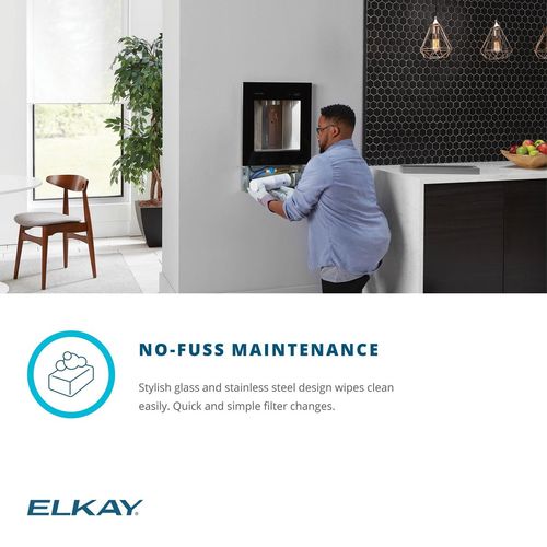 View 8 of Elkay LBWD00BKC Elkay ezH2O Liv Built-in Filtered Water Dispenser, Non-refrigerated, Midnight - LBWD00BKC