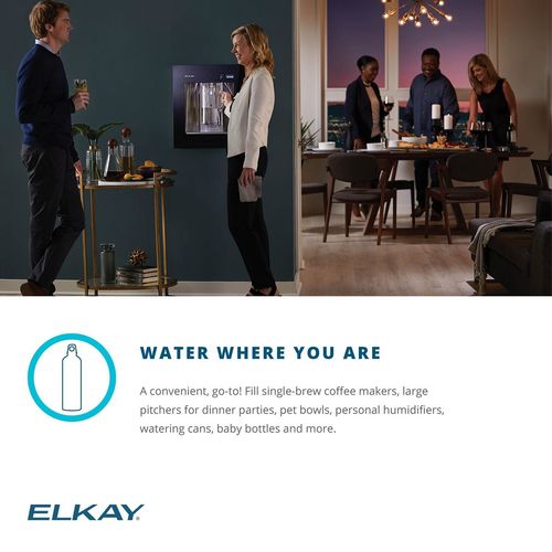 View 11 of Elkay LBWD00BKC Elkay ezH2O Liv Built-in Filtered Water Dispenser, Non-refrigerated, Midnight - LBWD00BKC