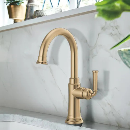 Brizo Rook Single-Handle Bar Faucet, Lever Handle, 1.8 GPM
