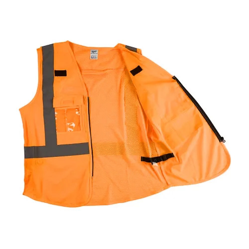 Milwaukee Large/Extra Large High Visibility Orange Safety Vest