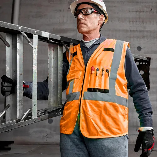 Milwaukee Large/Extra Large High Visibility Orange Safety Vest