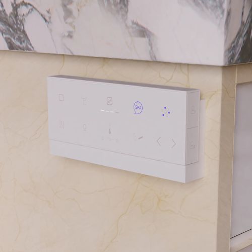 View 14 of Trone Plumbing STCM1 Trone Smart Bidet Toilet Combo with Toe Touch Sensor, Auto-Open/Close, Digital Display, Heated Seat, Night Light, Auto-Flush, 1.28 GPF, Classic White - STCM1.WH