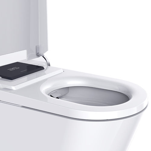 View 12 of Trone Plumbing STCM1 Trone Smart Bidet Toilet Combo with Toe Touch Sensor, Auto-Open/Close, Digital Display, Heated Seat, Night Light, Auto-Flush, 1.28 GPF, Classic White - STCM1.WH