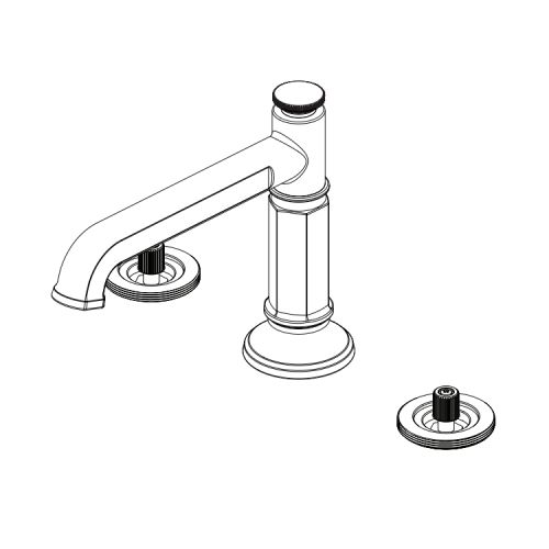 Brizo Invari Two-Handle Widespread Bathroom Faucet w/ Column Spout
